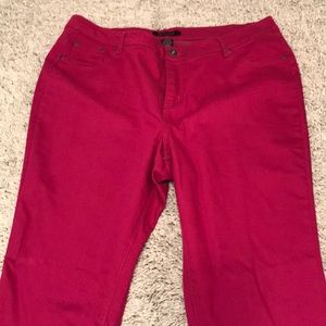Ashley Stewart Womens Plus size 20 Jegging Fuschia
